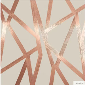 Tempaper Bronze Vertical Pattern Genevieve Gorder Peel & Stick Wallpaper IN412